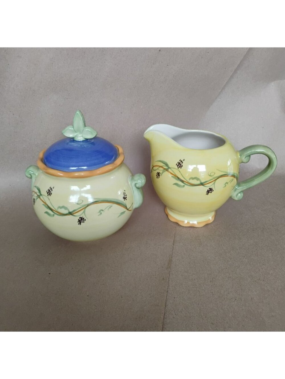 Pfaltzgraff Sugar & Creamer, The Secrets Of Pistoulet, Jana Kolpen, Stoneware